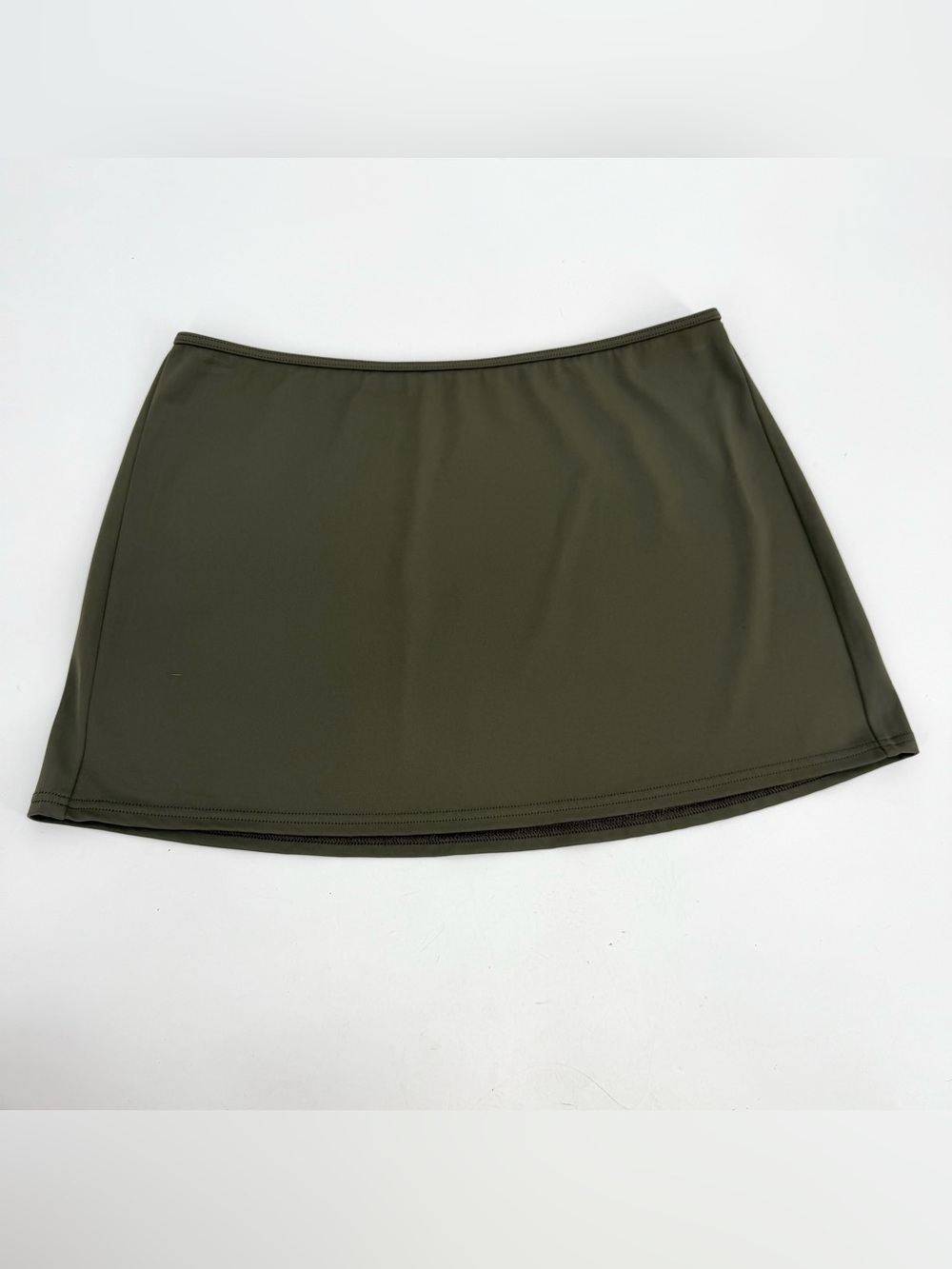 Victorias Secret Swim Skirt Cover Up Mini Womens XS Olive Green Y2K 2000s